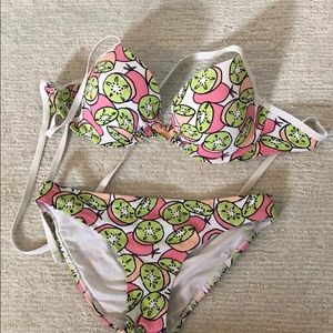 Aerie Kiwi bikini set WORN ONCE
